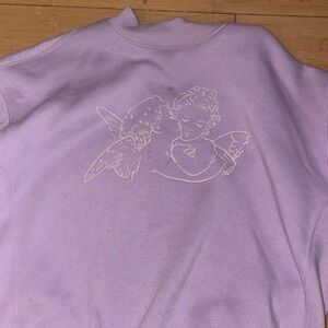 Forever 21 Lavender Angel Graphic Sweatshirt